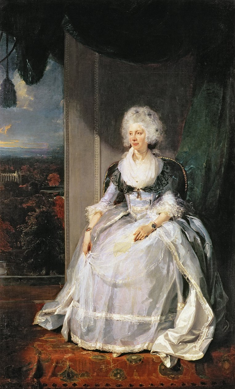 Kuningatar Charlotte, 1789-90, George III:n vaimo tekijältä Thomas Lawrence