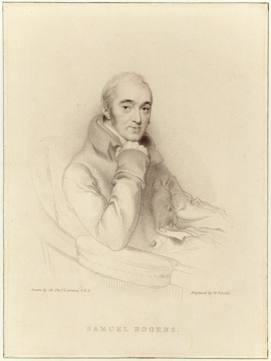 Samuel Rogers, kaiverrus William Finden tekijältä Thomas Lawrence