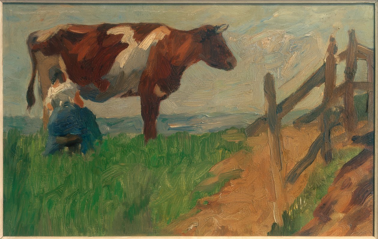 Melkende Bäuerin tekijältä Thomas Ludwig Herbst
