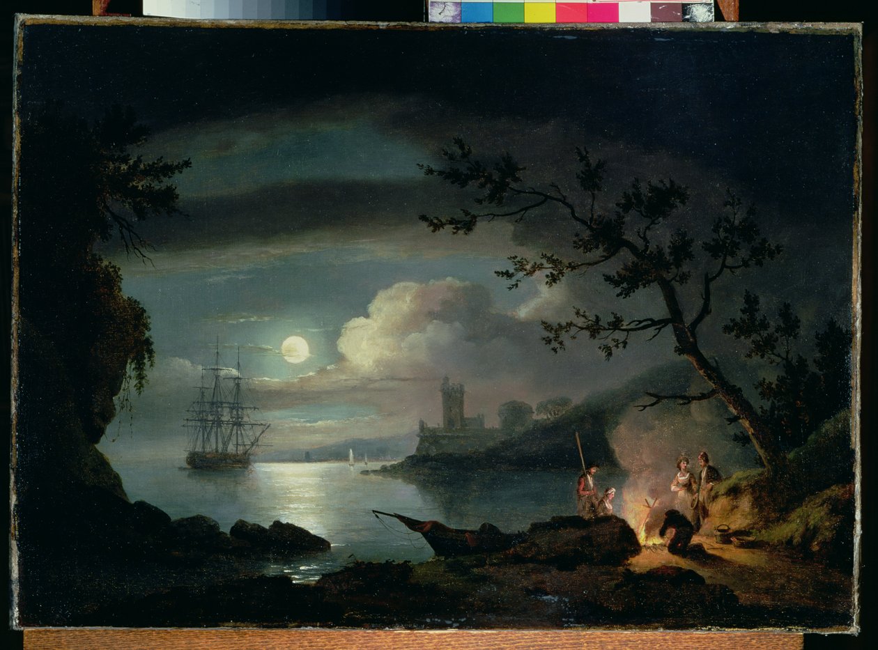 Teignmouth kuunvalossa tekijältä Thomas Luny