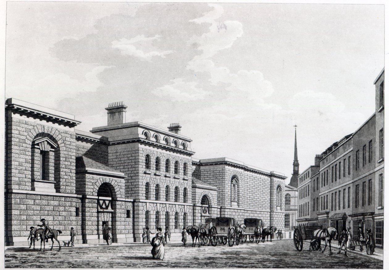 Newgaten vankila, 1799 tekijältä Thomas Malton Jnr.