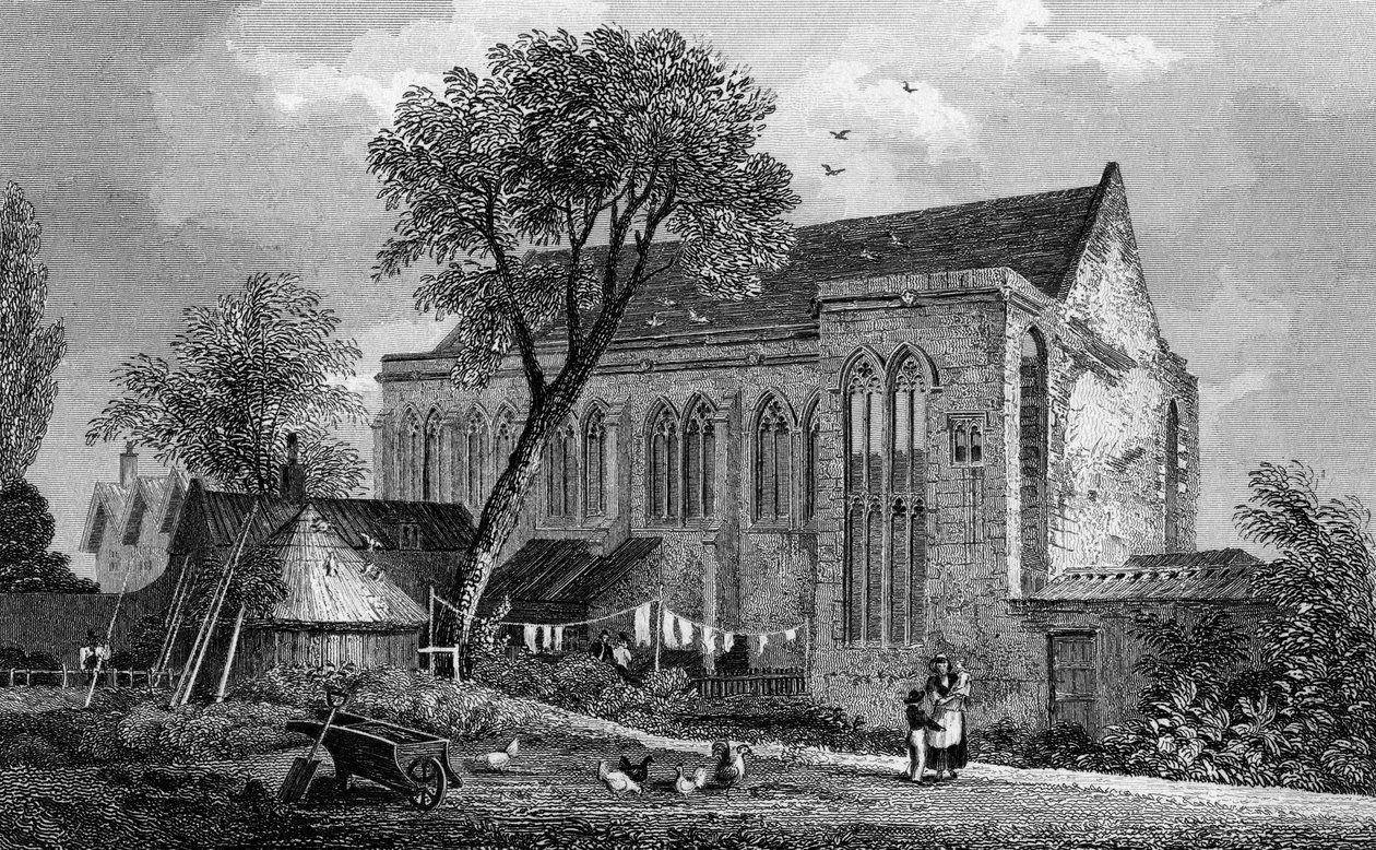 Elthamin palatsi, Kent, kaiverrettu William Watkinsin toimesta, 1831. tekijältä Thomas Mann Baynes
