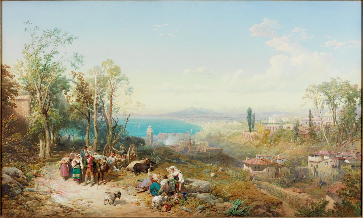 Castellammare, Napolinlahti (vartalon väri) tekijältä Thomas Miles II Richardson