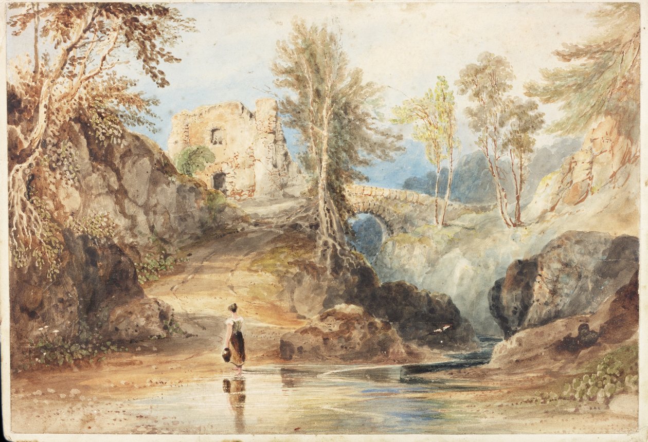 Saltwell Dene, Saltwell Park (vesiväri paperille) tekijältä Thomas Miles Richardson