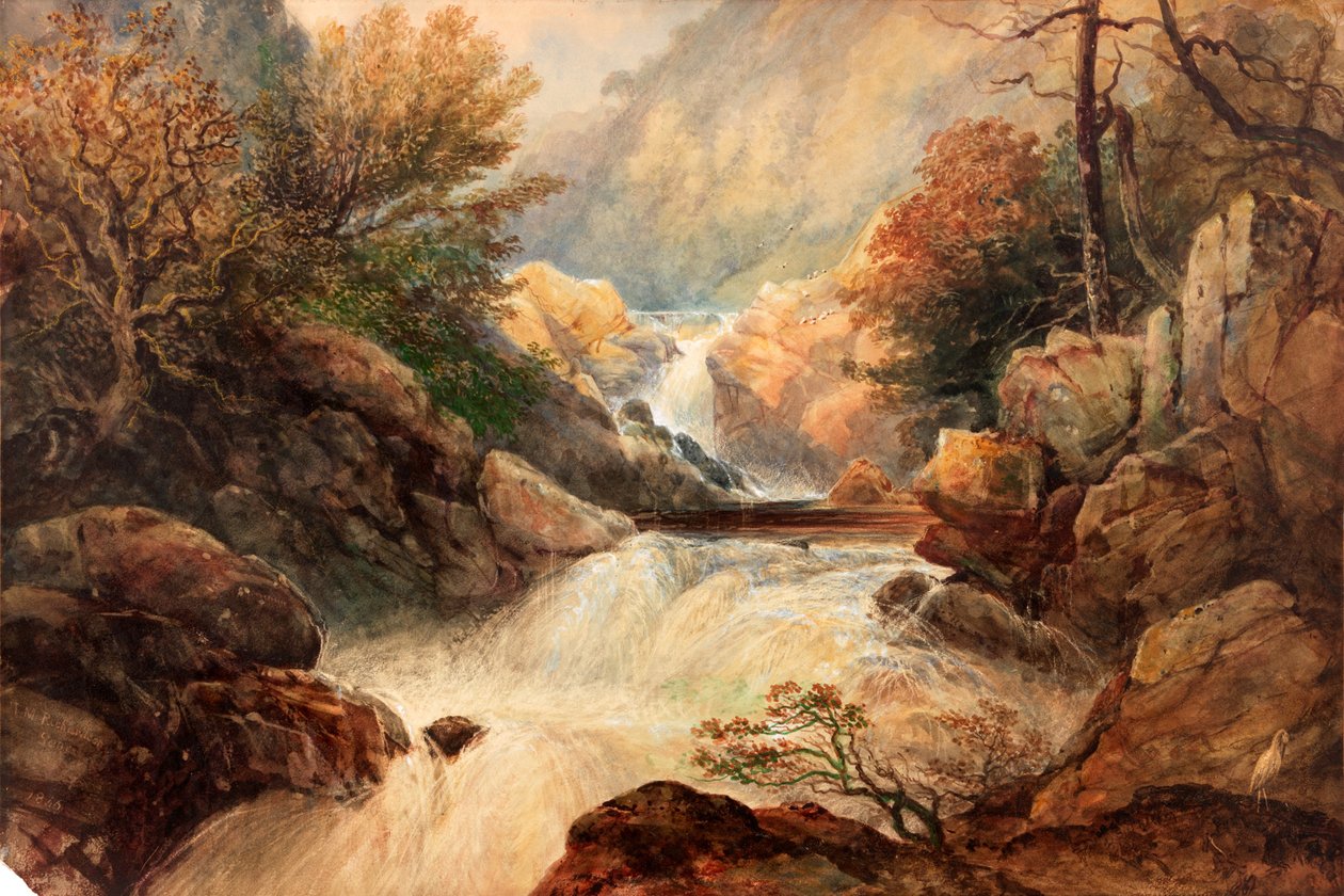 The Falls of Lochy (vartalon väri) tekijältä Thomas Miles Richardson