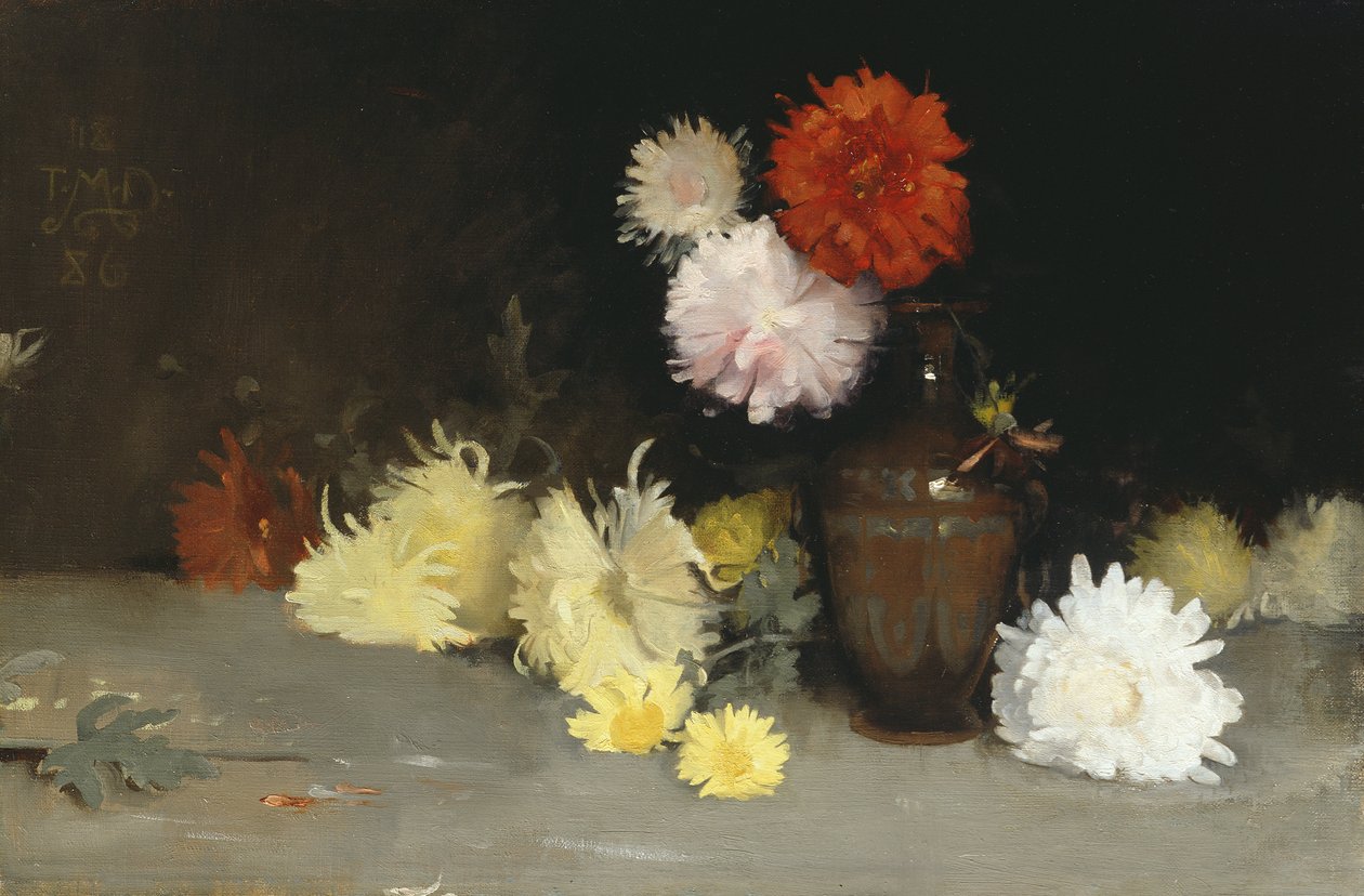 Kukkia maljakossa, 1886 tekijältä Thomas Millie Dow