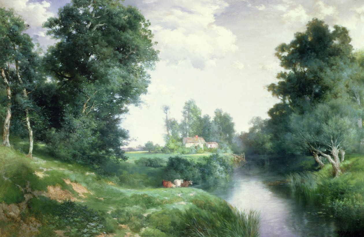 Long Island River, 1908 tekijältä Thomas Moran