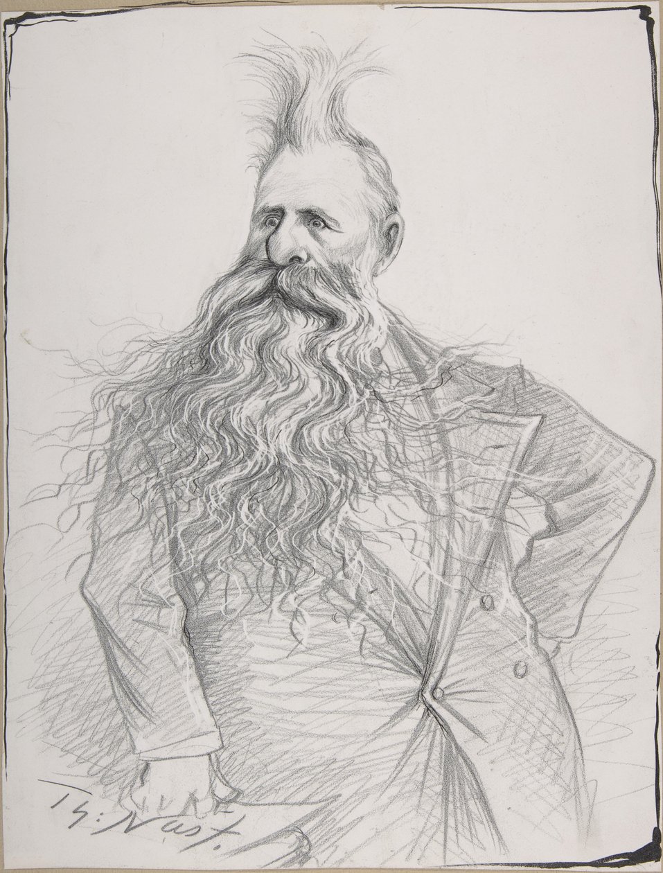 Karikatyyri senaattori Joseph N.Dolph tekijältä Thomas Nast