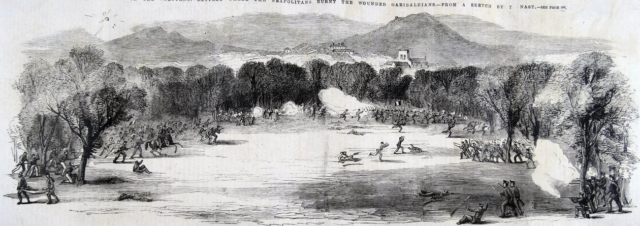 Volturnon taistelu, 1860 tekijältä Thomas Nast