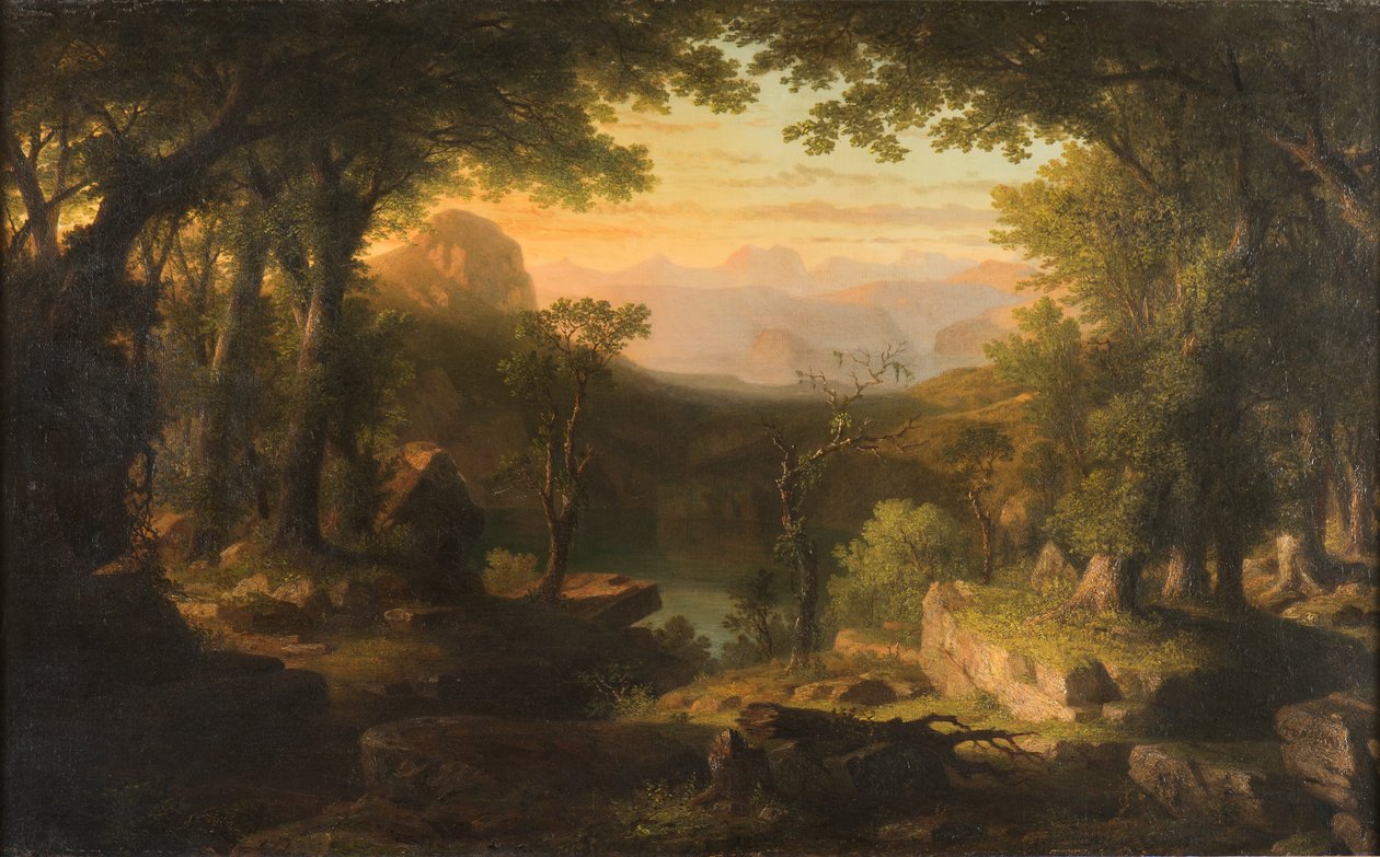 Hämärä erämaassa, 1840-70 tekijältä Thomas Pritchard Rossiter