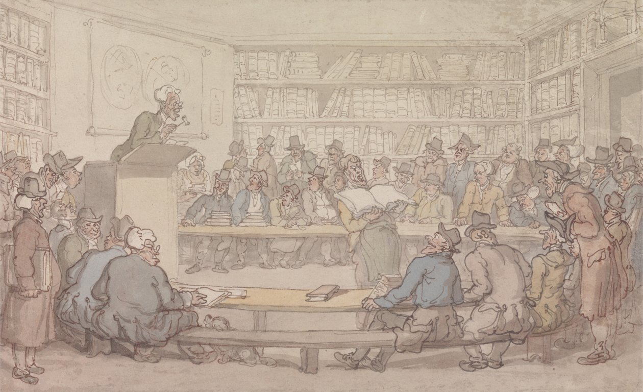 Kirjahuutokauppa tekijältä Thomas Rowlandson