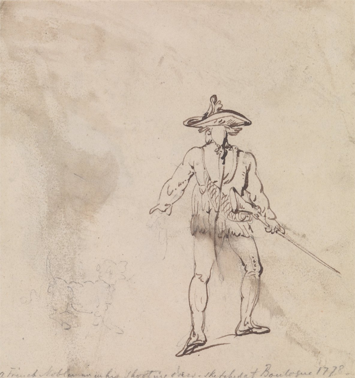 Ranskalainen aatelismies ampumassa tekijältä Thomas Rowlandson
