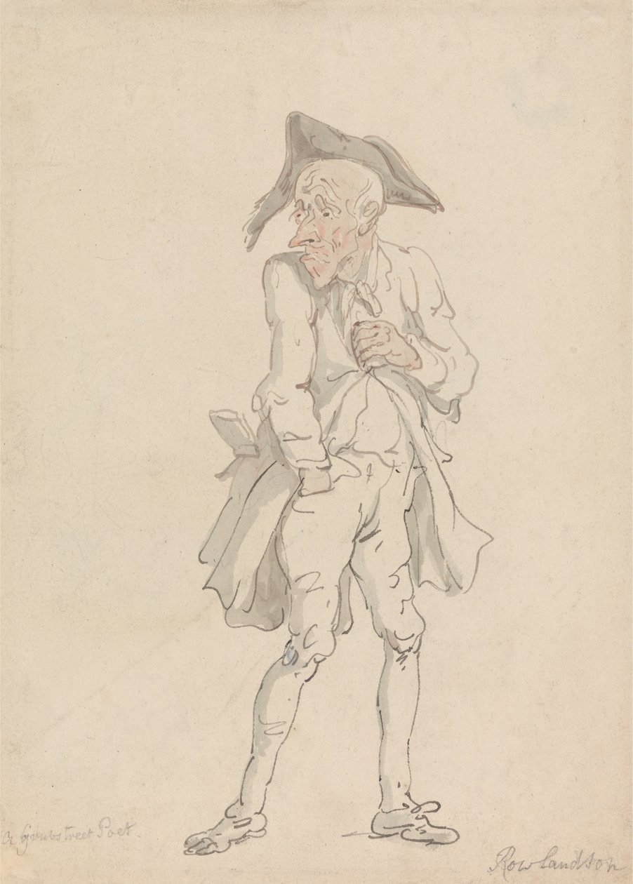 Grub Streetin runoilija tekijältä Thomas Rowlandson