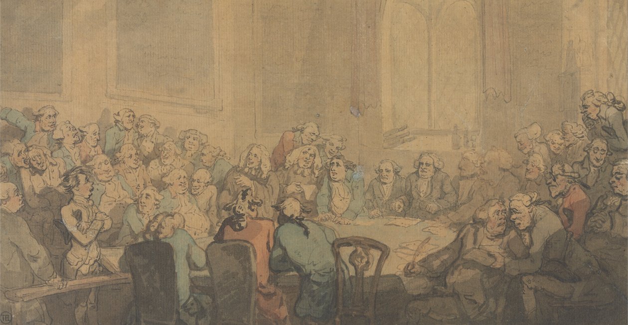 Oikeudellinen riita tekijältä Thomas Rowlandson