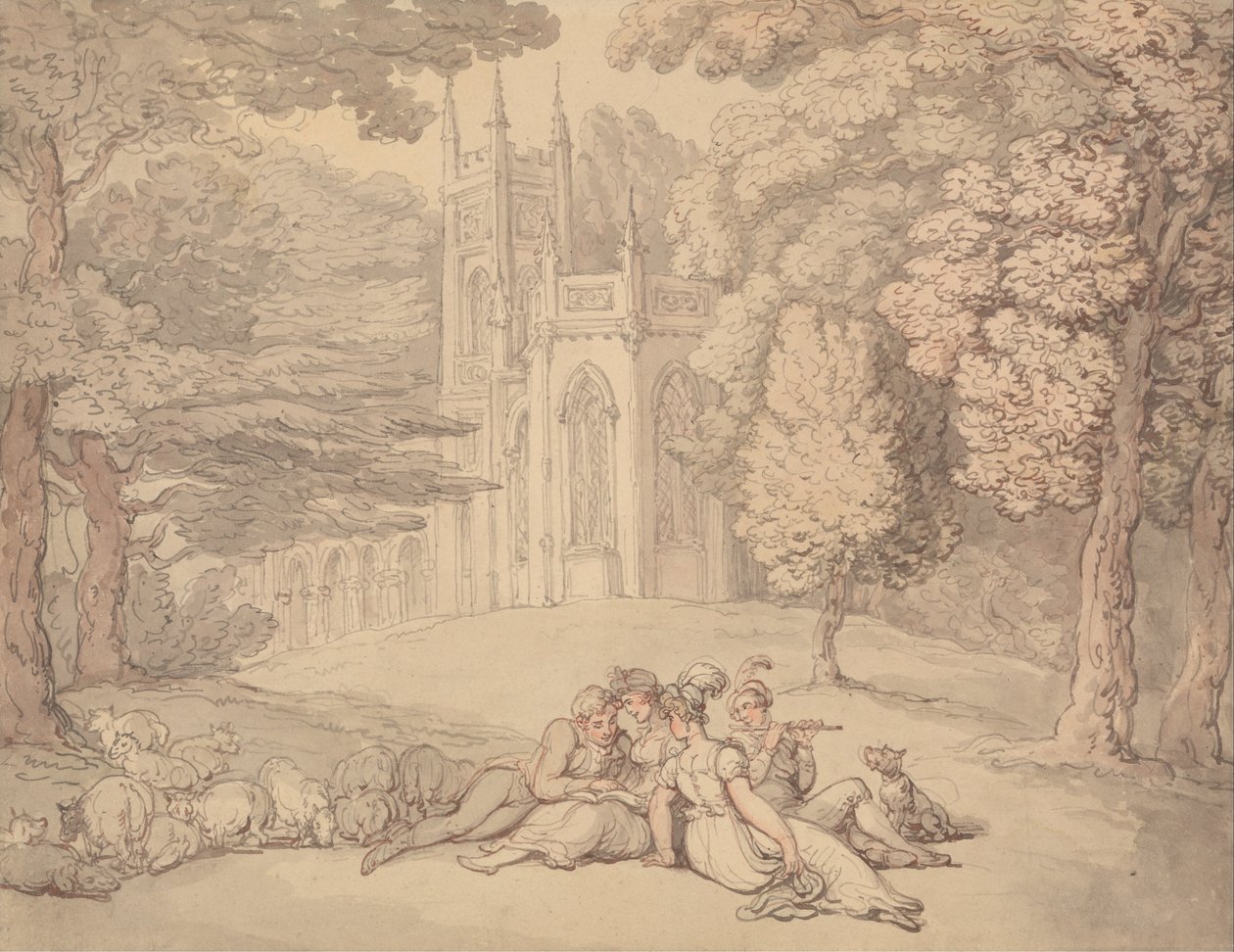 Kesäinen idylli tekijältä Thomas Rowlandson