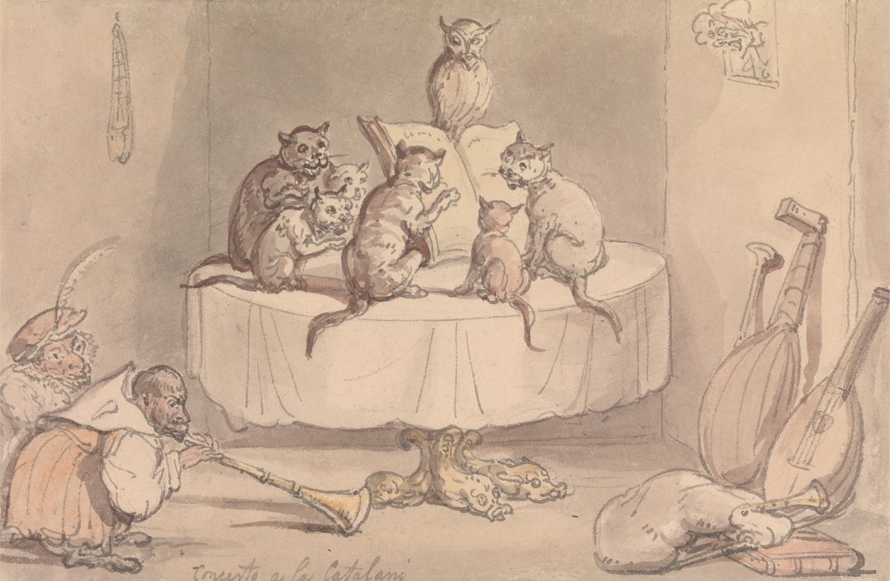 Concerto a la Catalani tekijältä Thomas Rowlandson