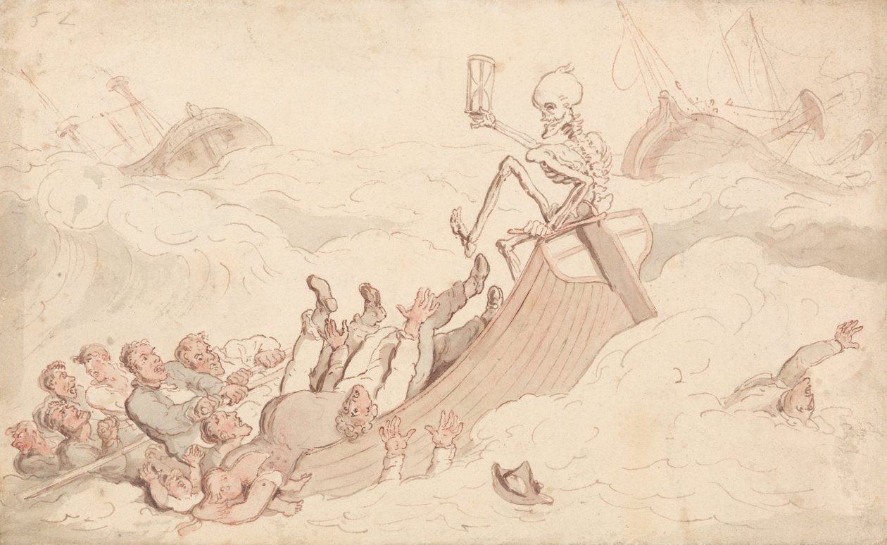 Kuolema muuttui pilotiksi tekijältä Thomas Rowlandson