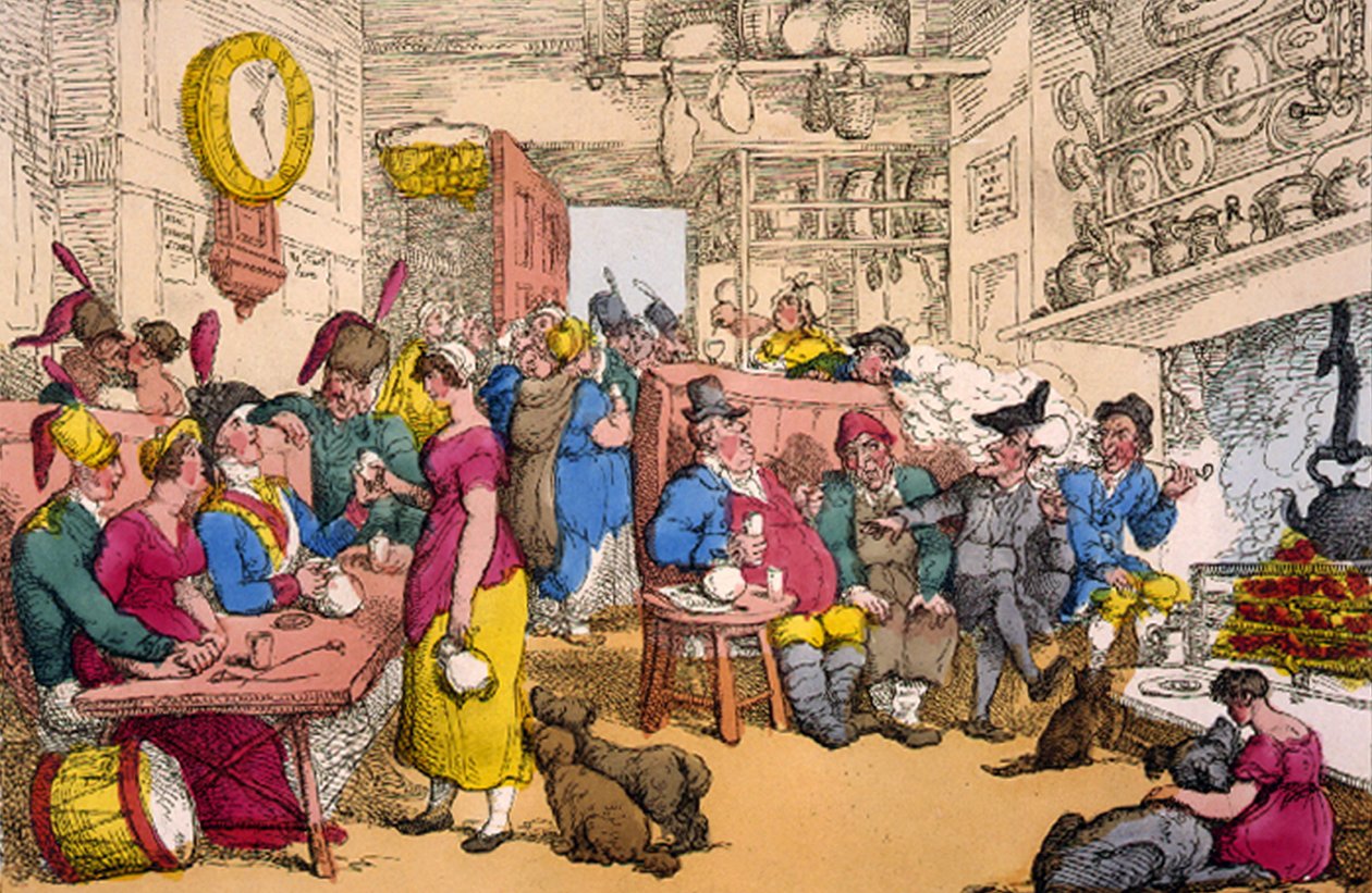 Doctor Syntax, 1820 (käsinvärinen etsaus) (käsinvärinen litografia) tekijältä Thomas Rowlandson
