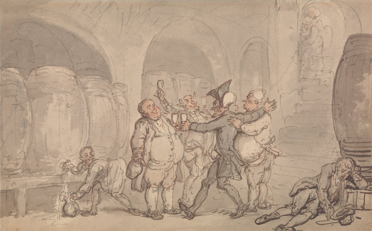 Tohtori syntaksi vapaana kellarista tekijältä Thomas Rowlandson