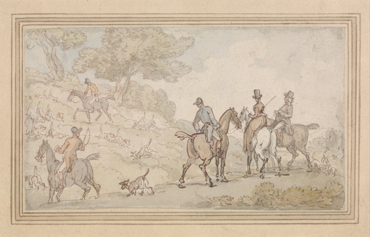 Piirustuksen kansi tekijältä Thomas Rowlandson