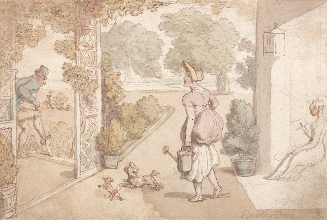 Puutarhanhoito tekijältä Thomas Rowlandson