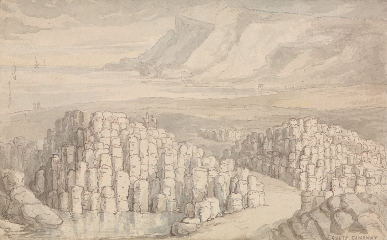 Giants Causeway, Antrim, Irlanti. tekijältä Thomas Rowlandson