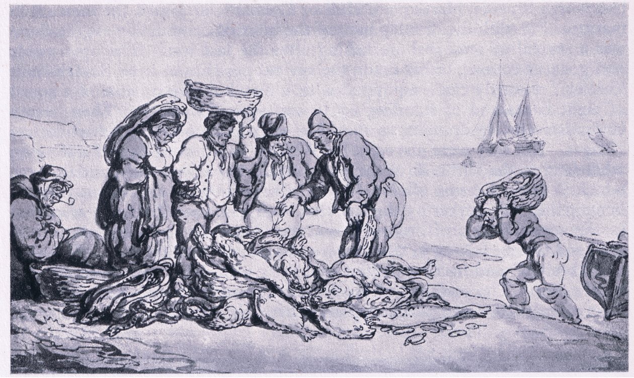Grimsby: myy kalaa tekijältä Thomas Rowlandson