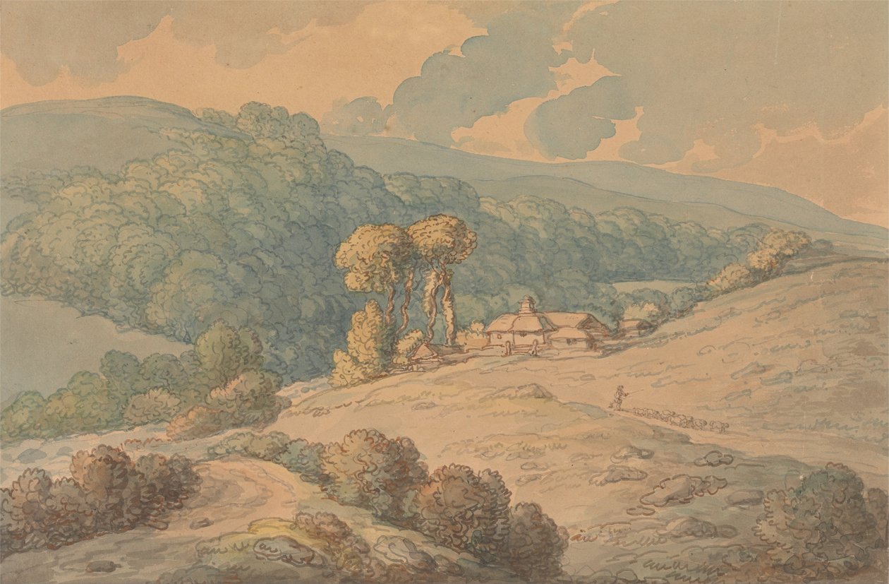Hengar Wood, St.Tudy, Cornwall tekijältä Thomas Rowlandson
