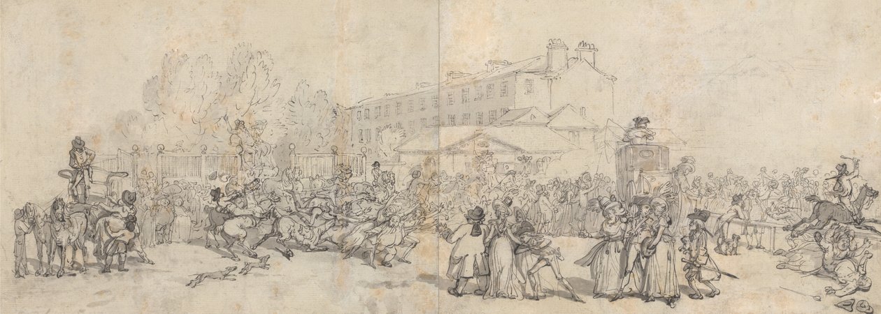 Hyde Park Corner tekijältä Thomas Rowlandson