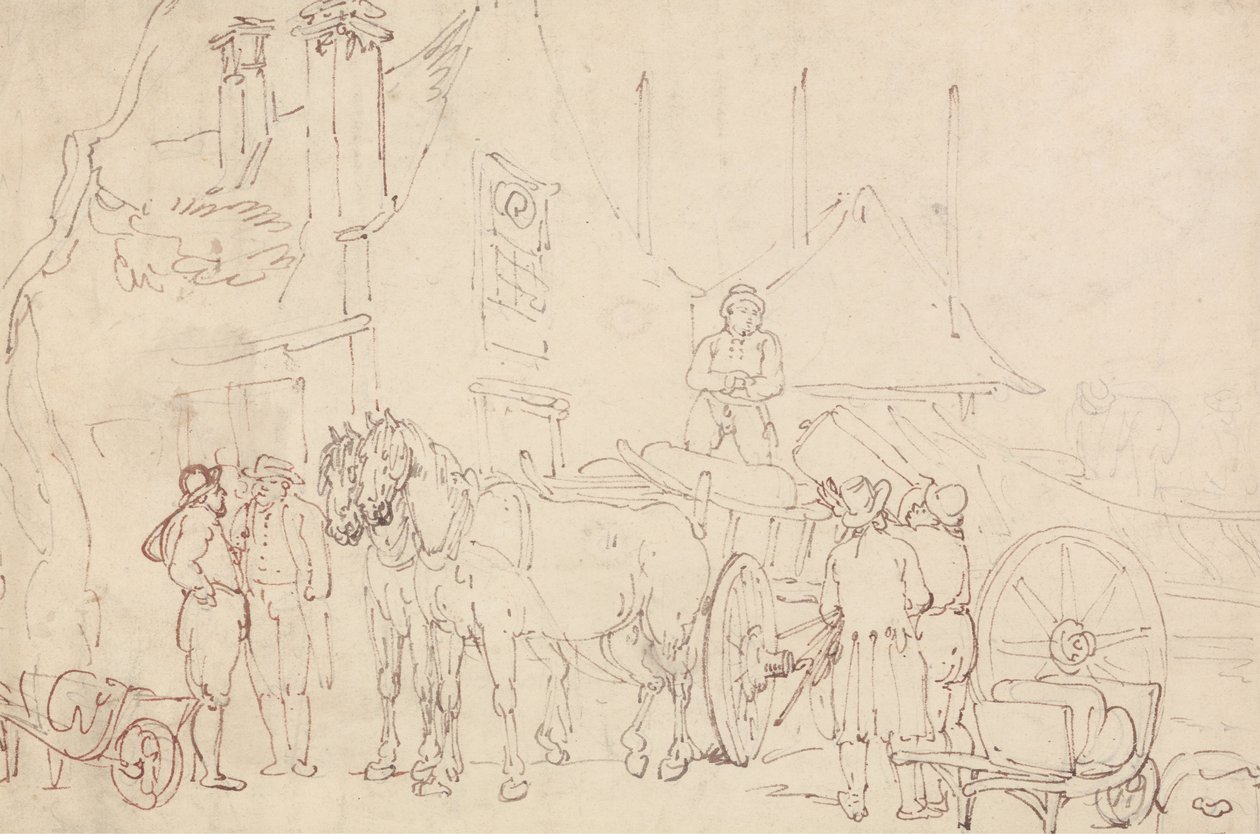 Waggonin lataaminen tekijältä Thomas Rowlandson