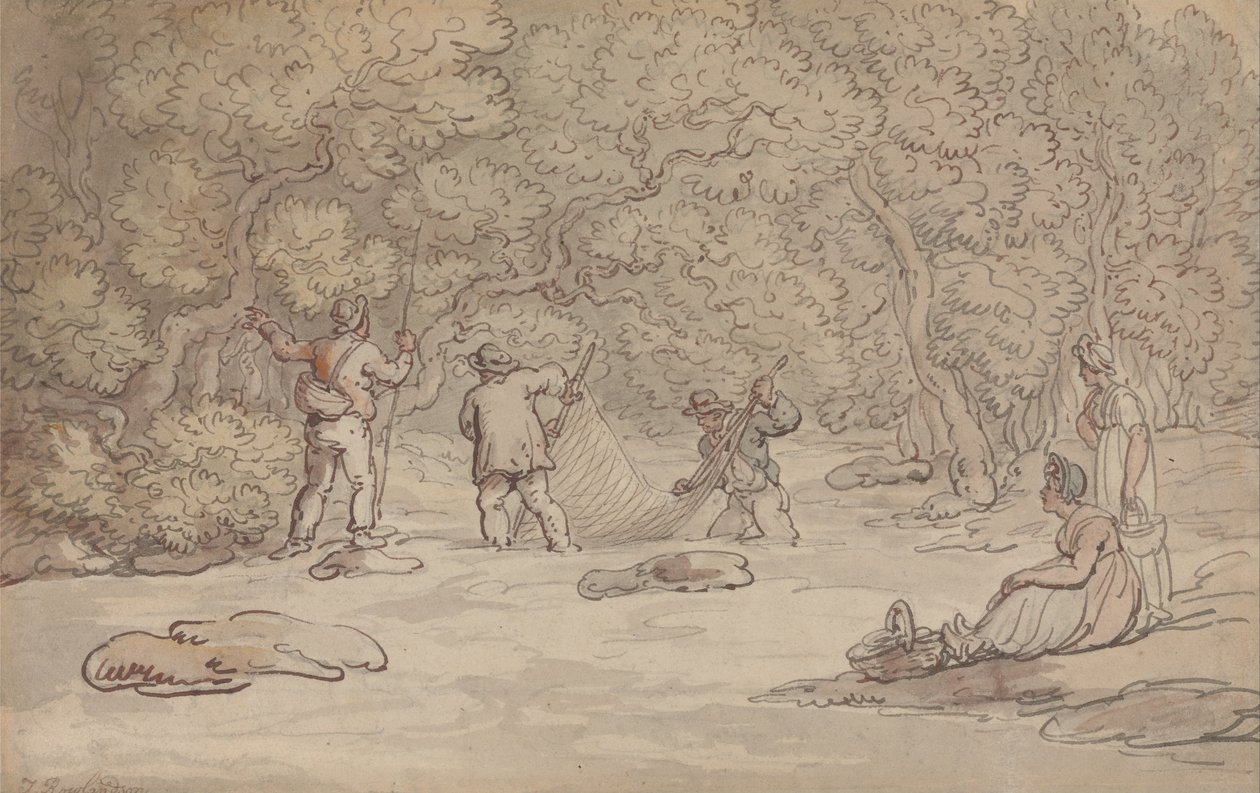 Lohialtaan verkottaminen tekijältä Thomas Rowlandson
