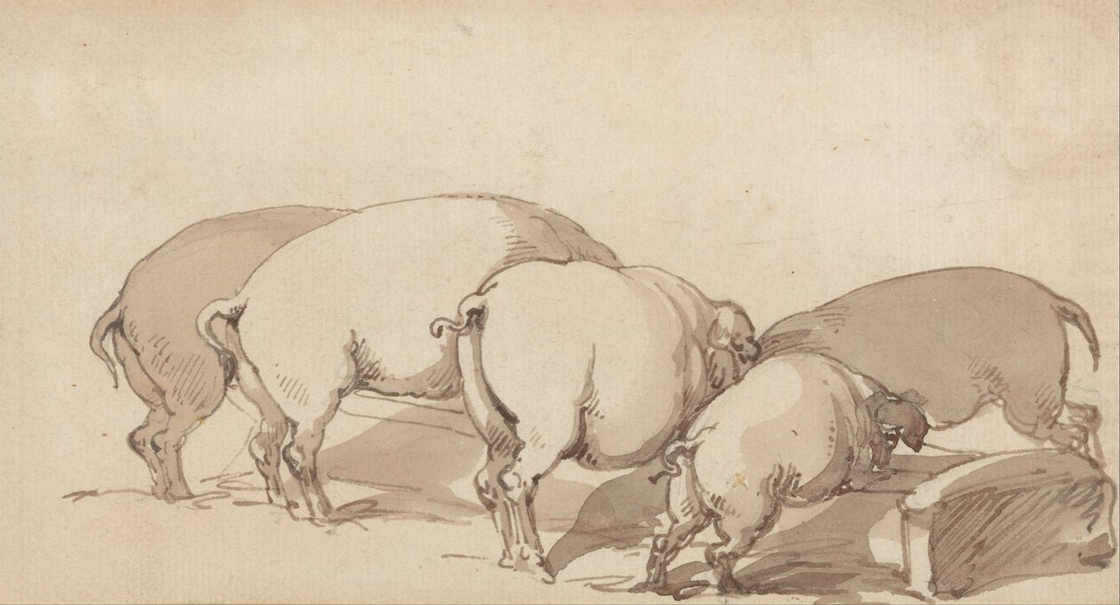 Siat kaivolla tekijältä Thomas Rowlandson