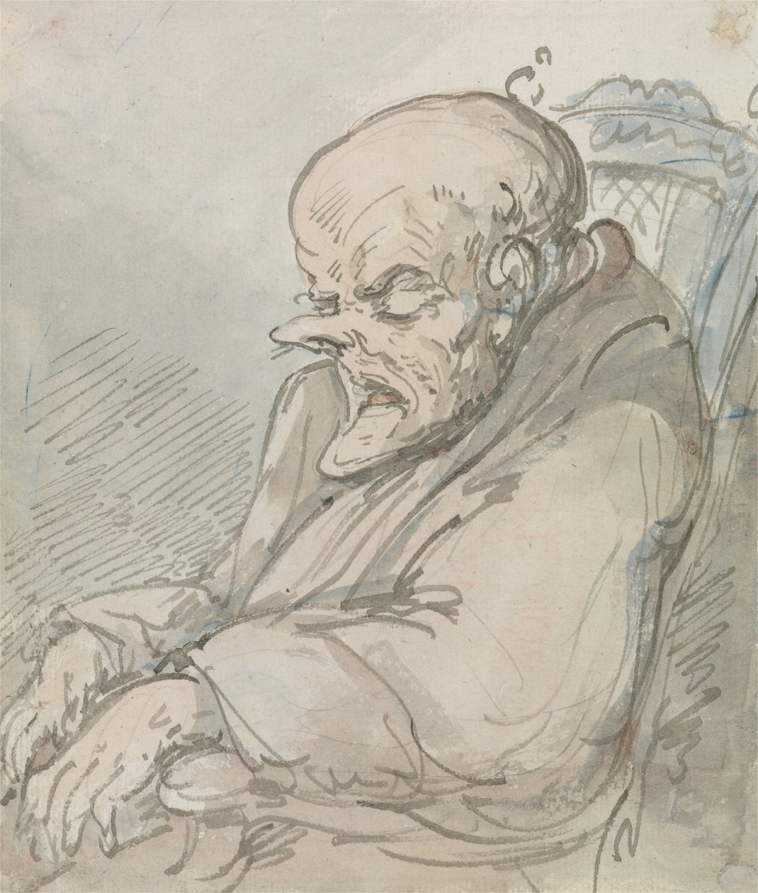 Vanhan miehen muotokuva tekijältä Thomas Rowlandson