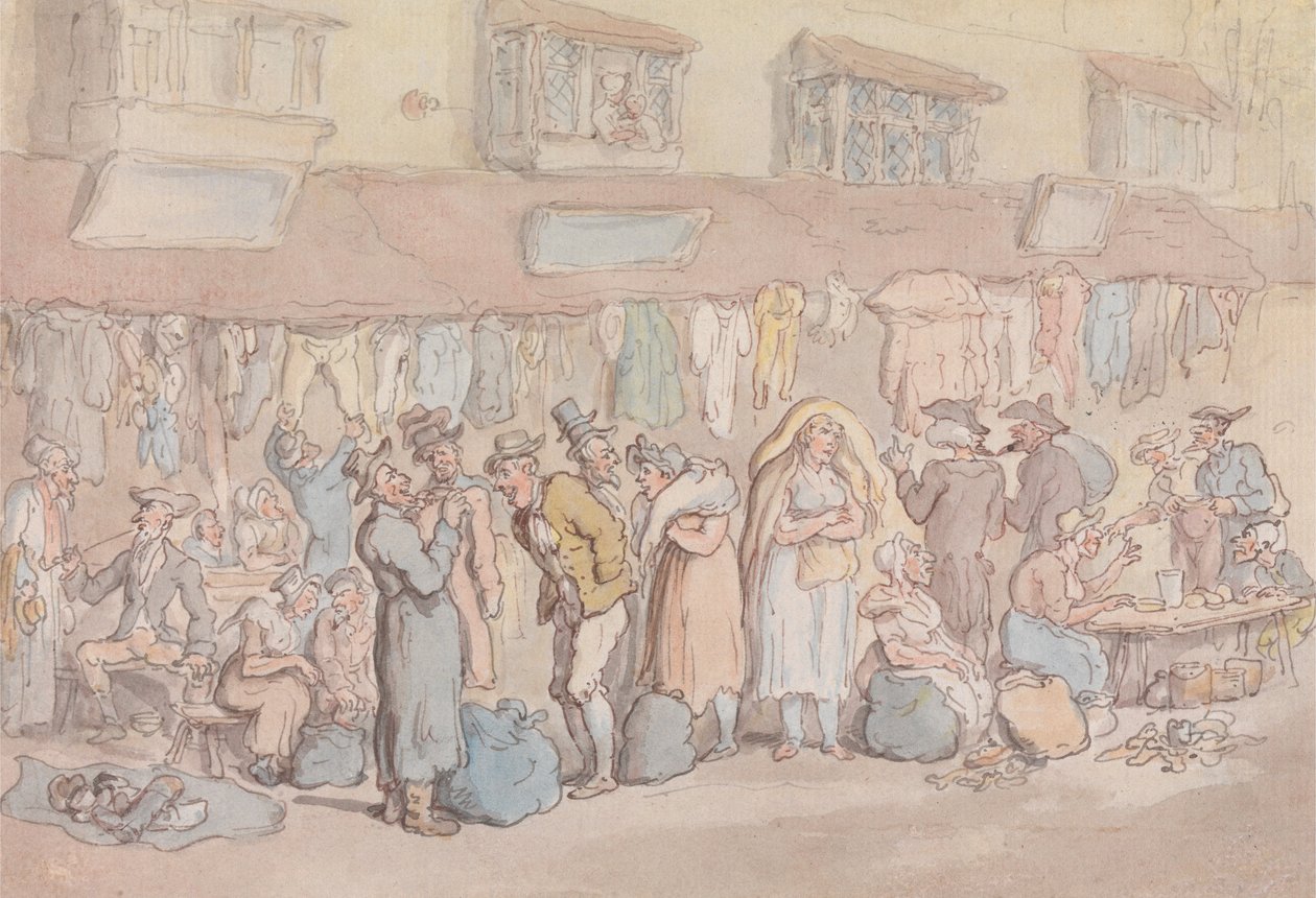 Rag Fair tai Rosemary Lane tekijältä Thomas Rowlandson