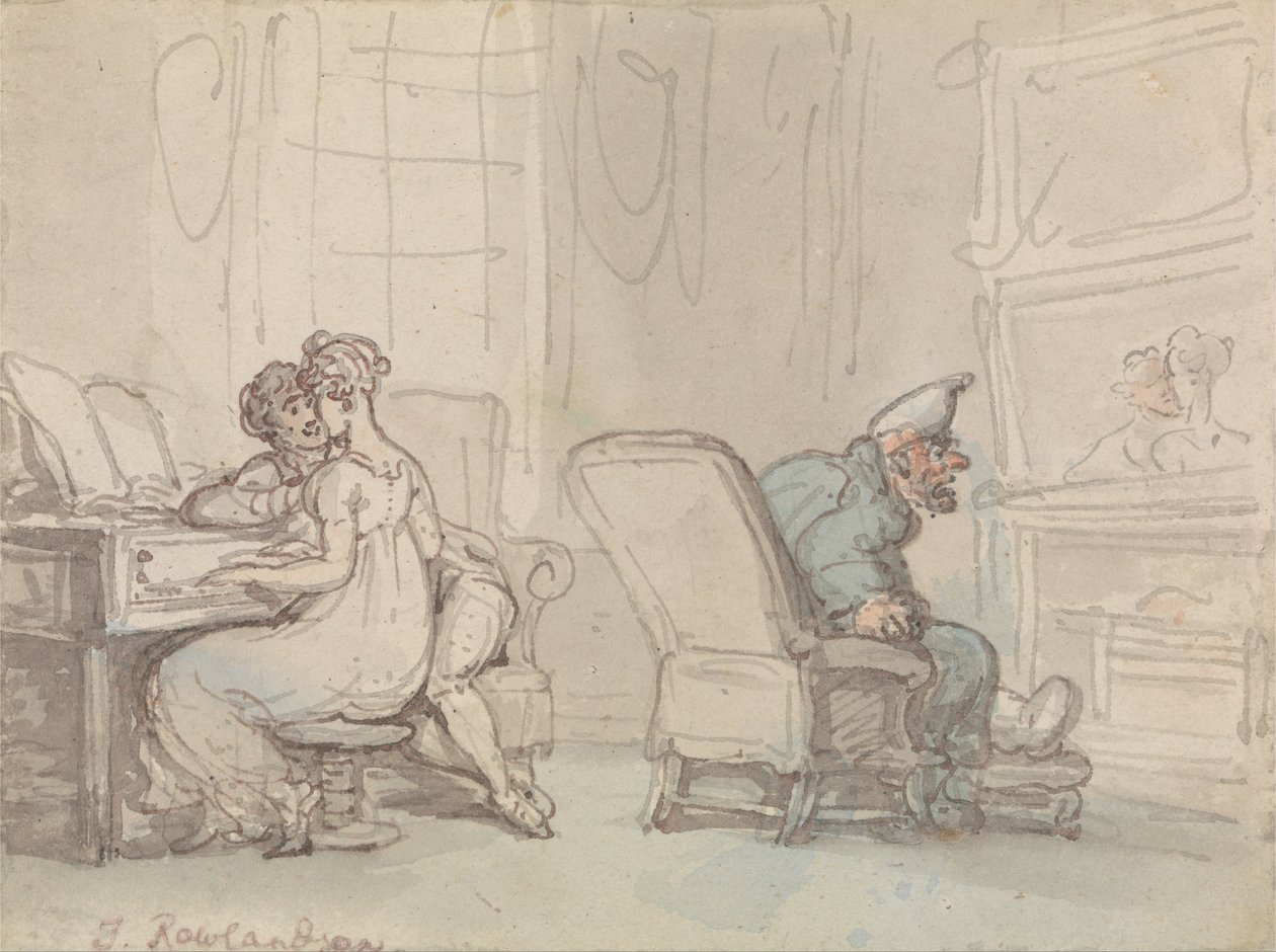 Pohdintoja tai musiikkitunti tekijältä Thomas Rowlandson