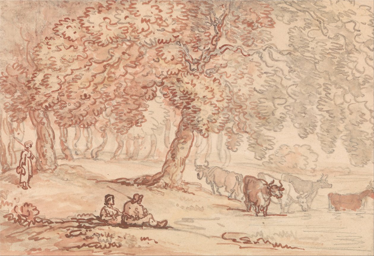 Richmond Park tekijältä Thomas Rowlandson