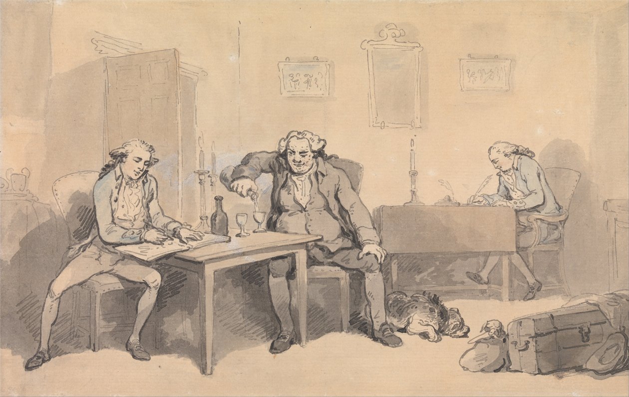 Rowlandson ja Wigstead kiertueella tekijältä Thomas Rowlandson