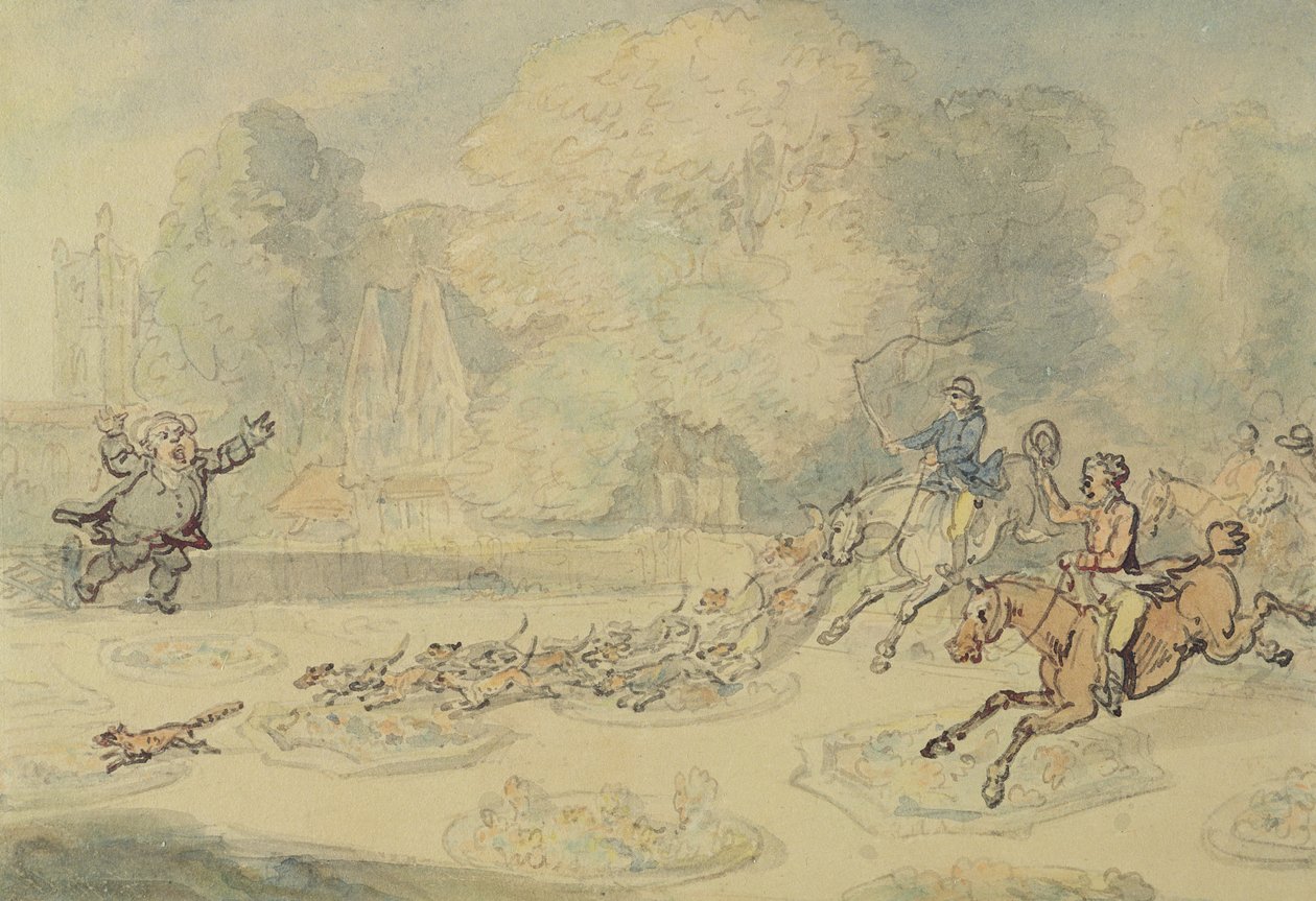 The Enraged Botanist (wc, kynä ja muste ja kynä paperille) tekijältä Thomas Rowlandson