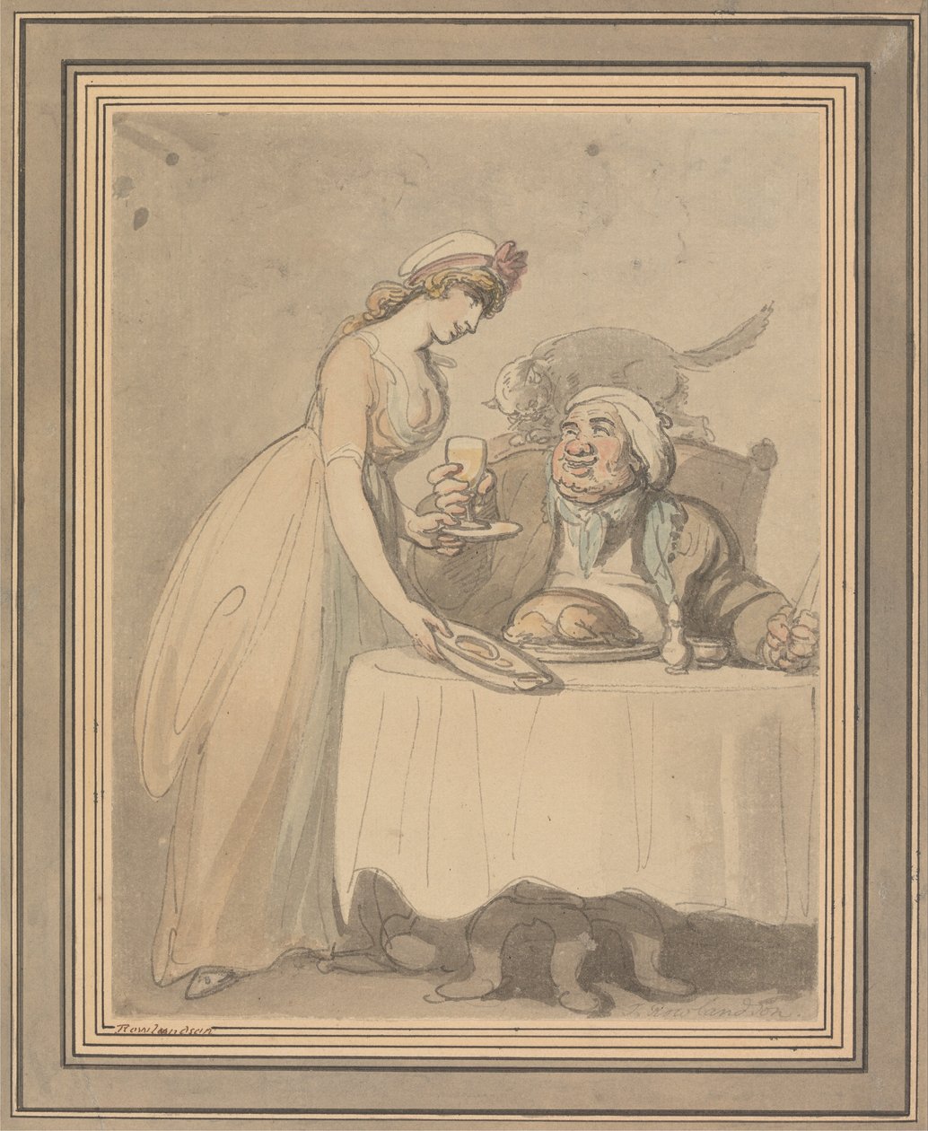 Gourmand tekijältä Thomas Rowlandson