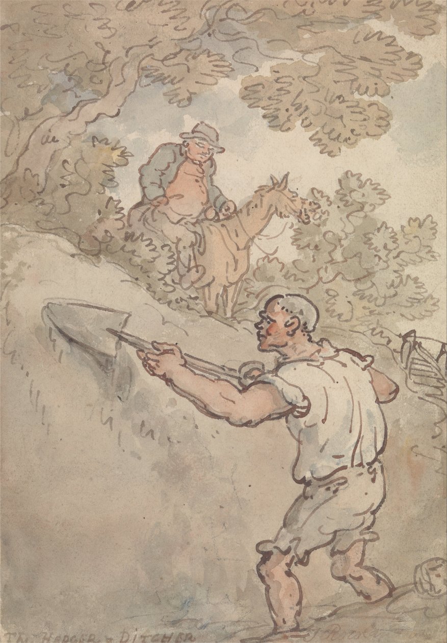 Hedger ja Ditcher tekijältä Thomas Rowlandson