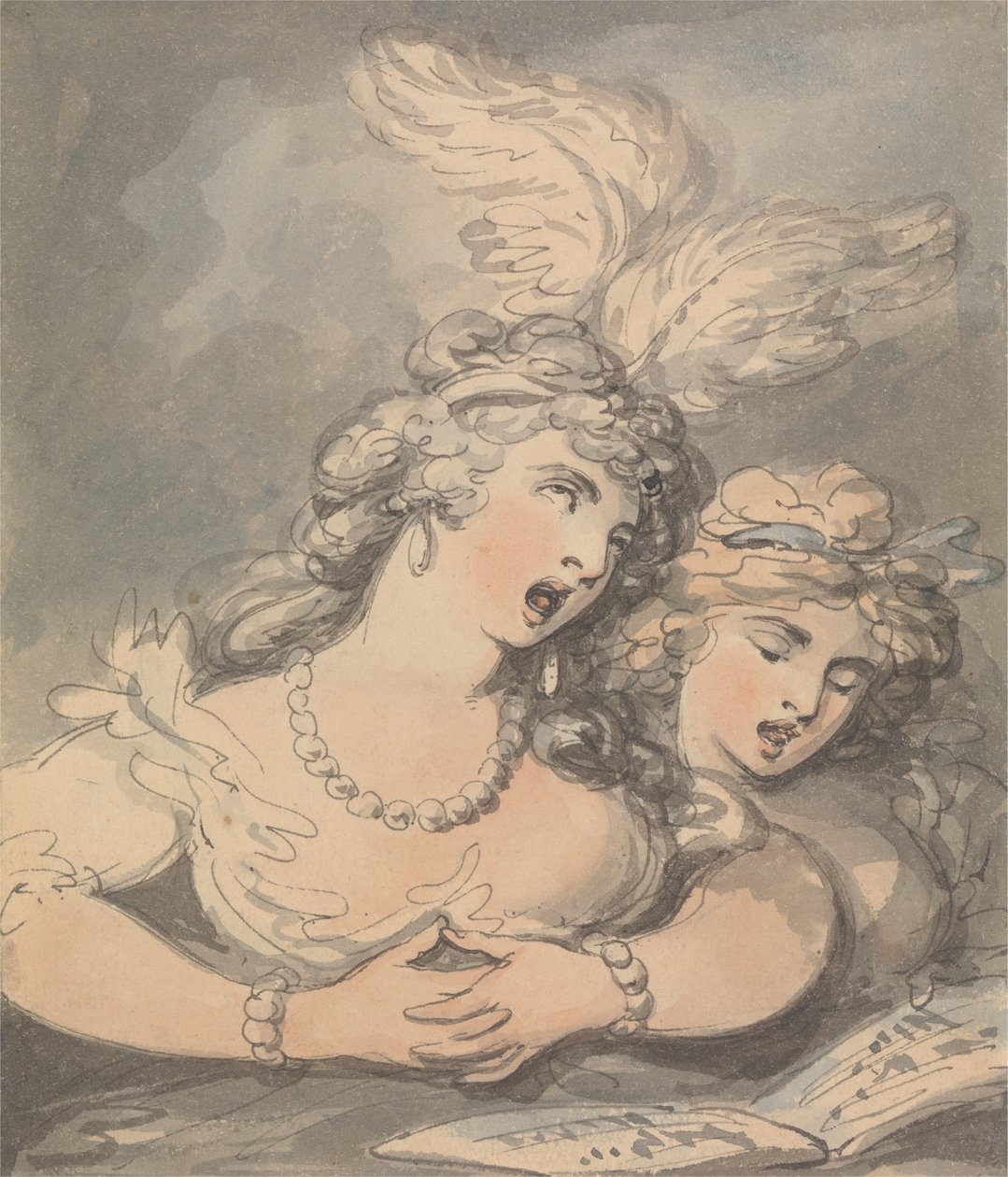 Oopperalaulajat tekijältä Thomas Rowlandson