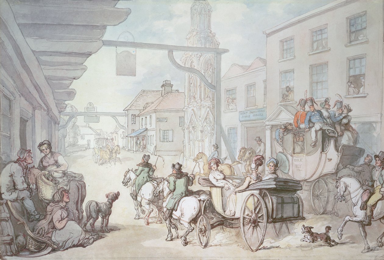 Post Chaise tekijältä Thomas Rowlandson