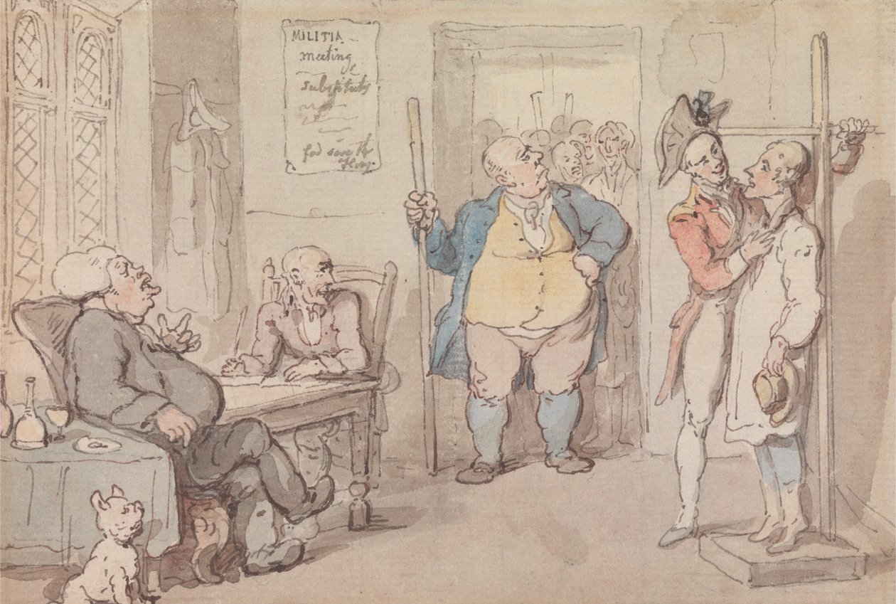 Rekrytointipäällikkö tekijältä Thomas Rowlandson