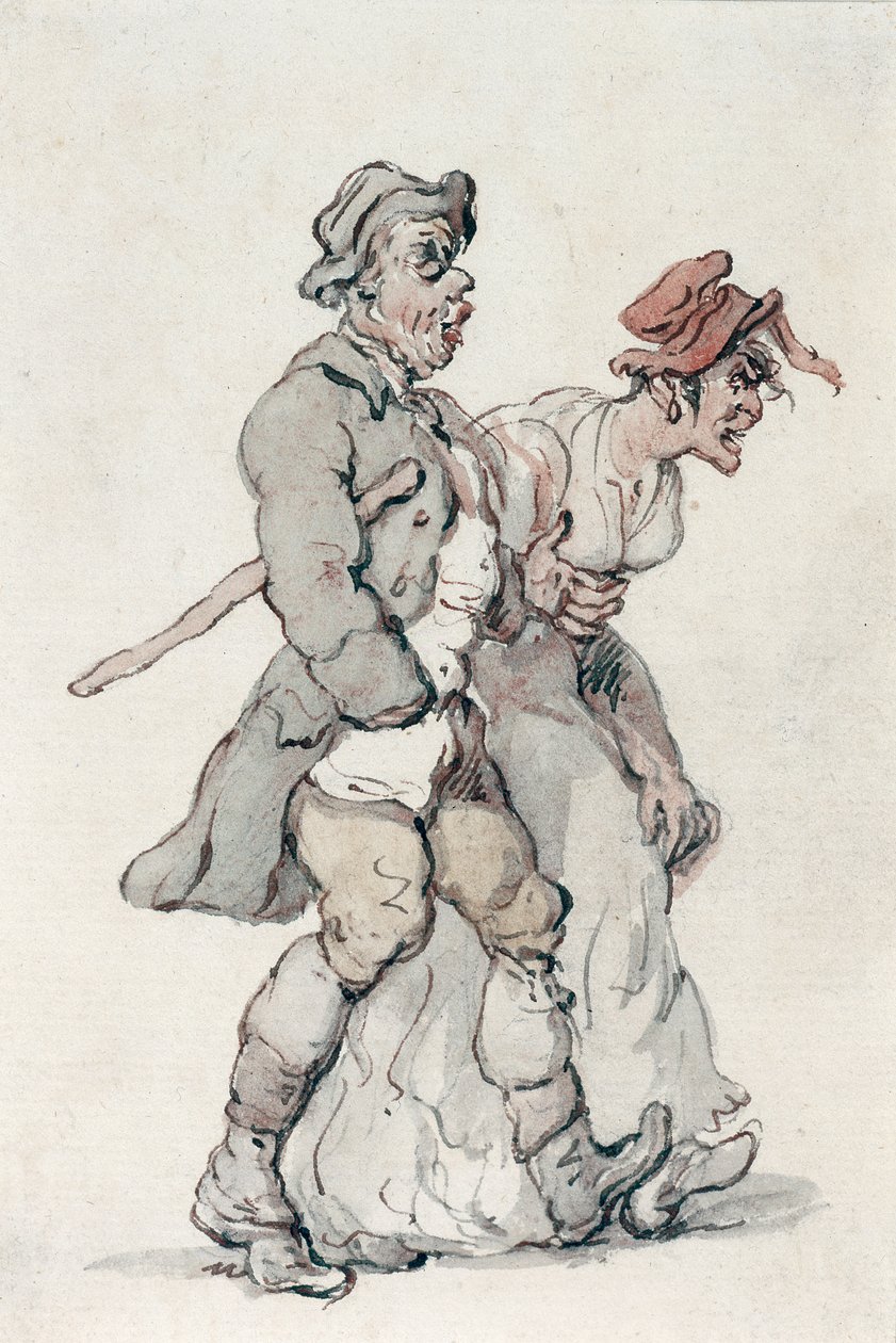 Lastenrattaat (wc paperilla) tekijältä Thomas Rowlandson