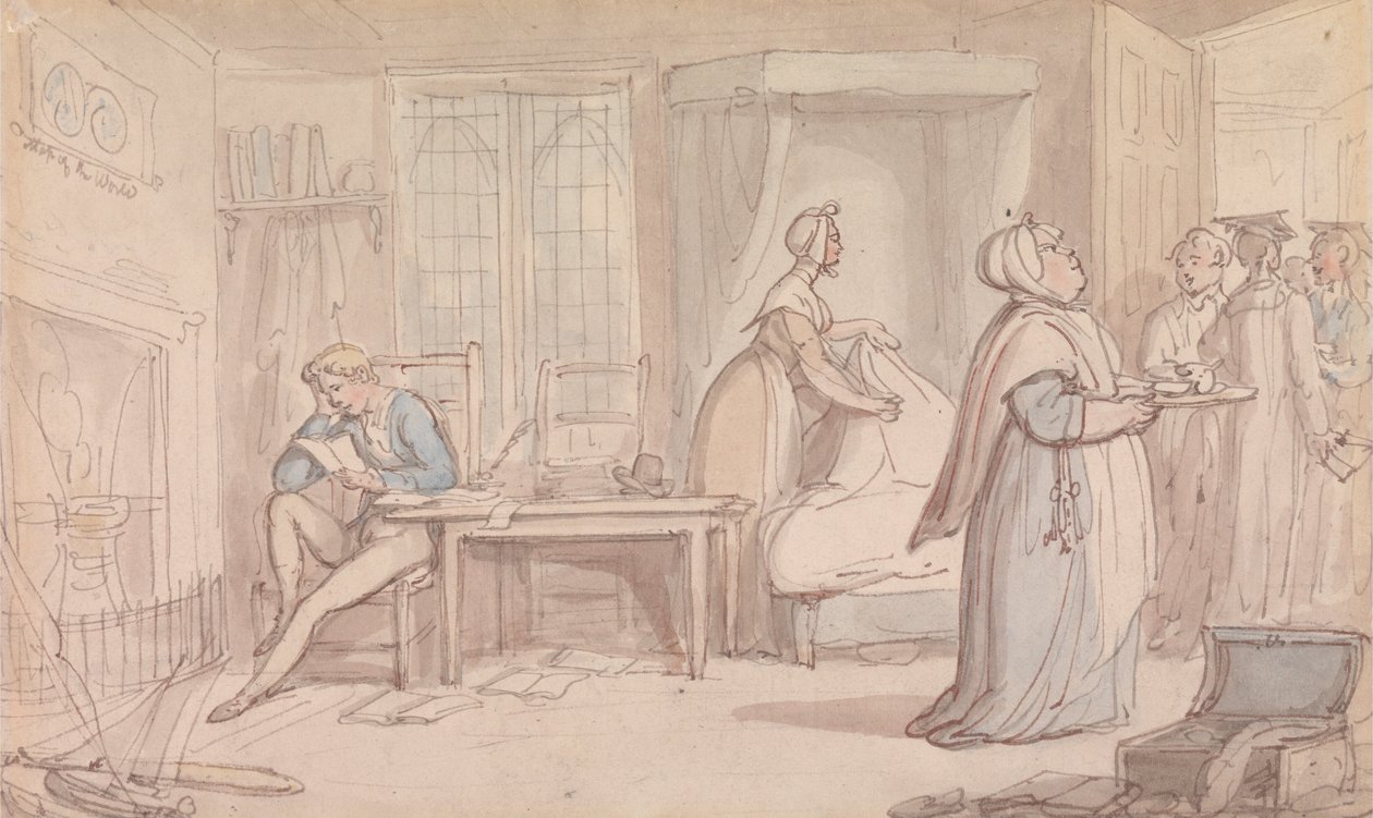Ylioppilashuone tekijältä Thomas Rowlandson