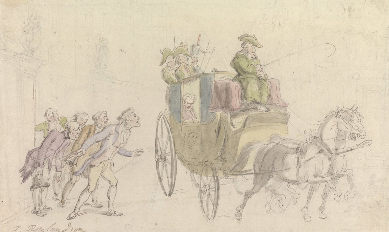 Wakefieldin vikaari- läsnäolo aatelismiestä tekijältä Thomas Rowlandson