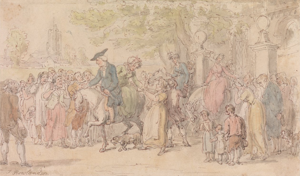 Wakefieldin vikaari- Lähtö Wakefieldistä tekijältä Thomas Rowlandson