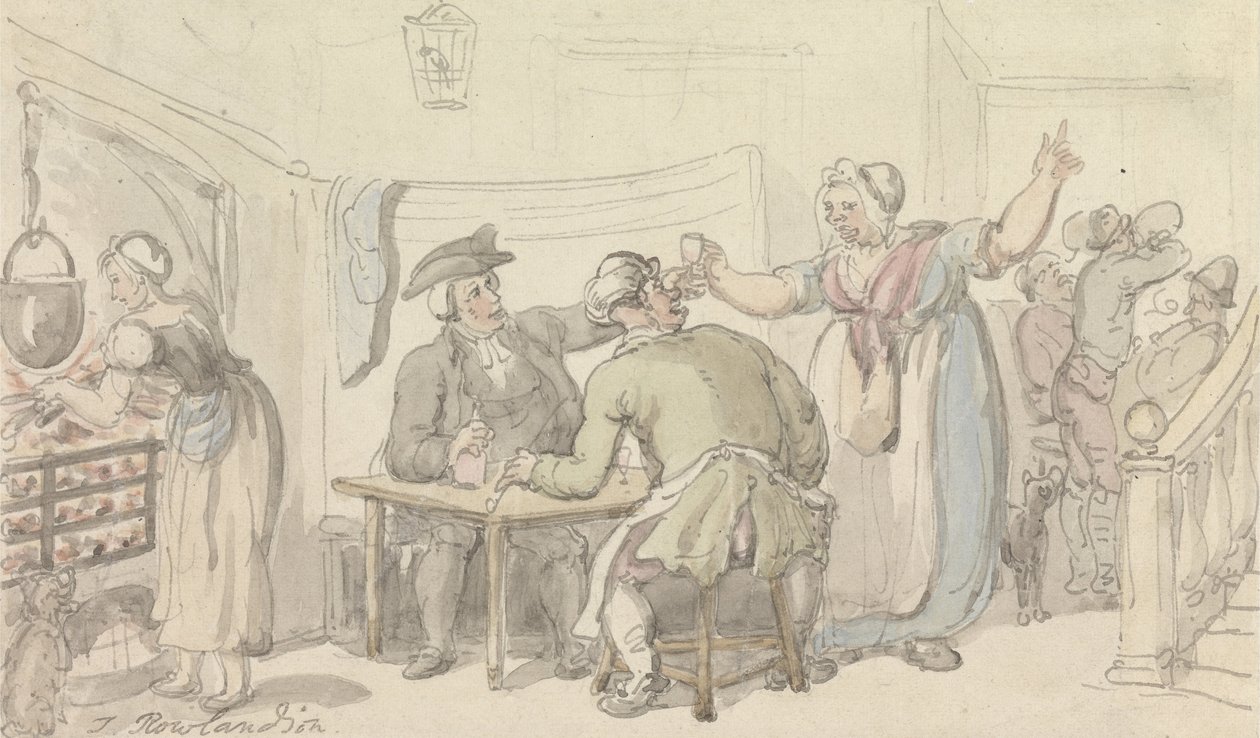 Wakefieldin vikaari- The Scold, jossa on uutisia Oliviasta tekijältä Thomas Rowlandson