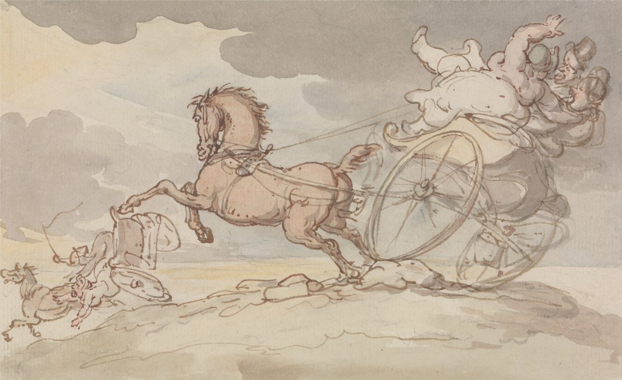 Kaksi keikkaa vaikeuksissa tekijältä Thomas Rowlandson