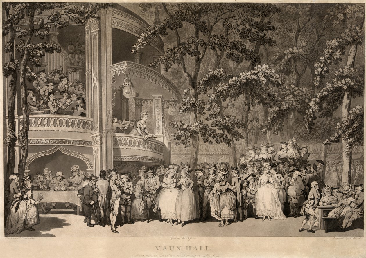 Vauxhall Gardens tekijältä Thomas Rowlandson
